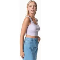 ORGANICATION ORGANICATION IRISS | Ripp-Crop-Top aus TENCEL Modal und Bio-Baumwolle, Soft lilac, – Produktbild 1 von 1