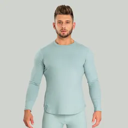 GymBeam OG1 STRIX Nebula Long sleeve Tee Stone Blue S – Produktbild 1 von 1