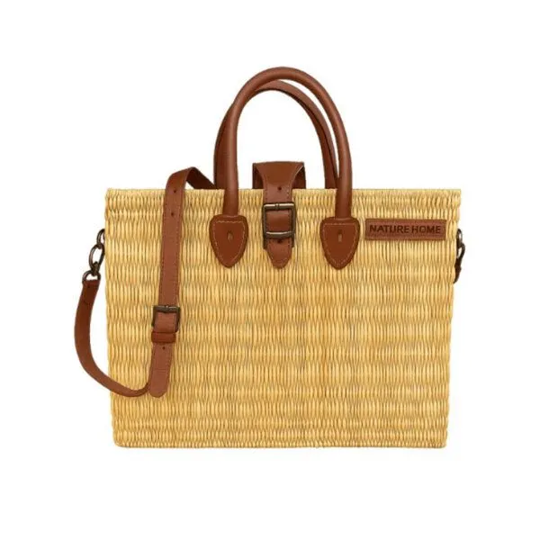 NATUREHOME NATUREHOME Schultertasche mit abnehmbarem Schultergurt & Verschluß – Produktbild 2 von 4