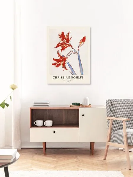 Photocircle Photocircle Poster / Leinwandbild / Kunst - Christian Rohlfs: Roter Amaryllis – Produktbild 3 von 4