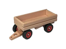Fagus Fagus LKW-Kipper-Anhänger aus massivem Buchenholz 33 cm langer Anhänger aus Holz – Produktbild 1 von 1