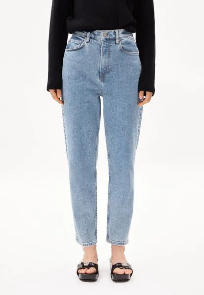 ARMEDANGELS ARMEDANGELS MAIRAA Damen Mom Jeans recycelter Baumwoll Mix Comfort Stretch, Blue, – Produktbild 1 von 4
