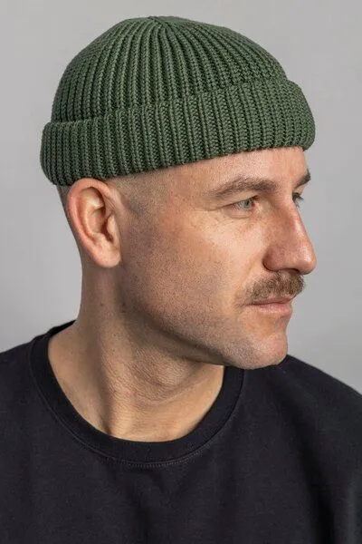 DIRTS dirts Sailor Beanie, Moss green, – Produktbild 3 von 4