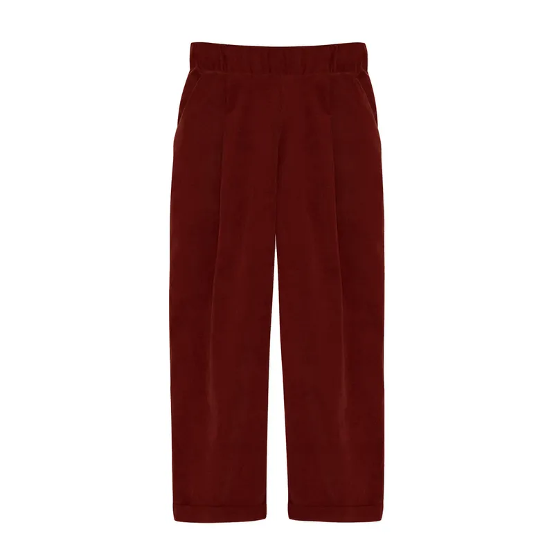 WiDDA Widda Damen vegan Hose Sepp Rot Braun, Braun, – Produktbild 1 von 2