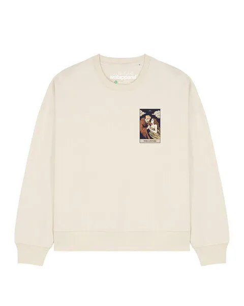 watapparel watapparel Sweatshirt Frauen Tarot The Lovers, Natural raw, – Produktbild 1 von 2