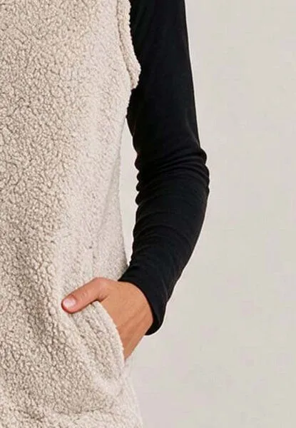 LANA Organic LANA Organic Wollweste, Modell Skylar, Beige, – Produktbild 4 von 4