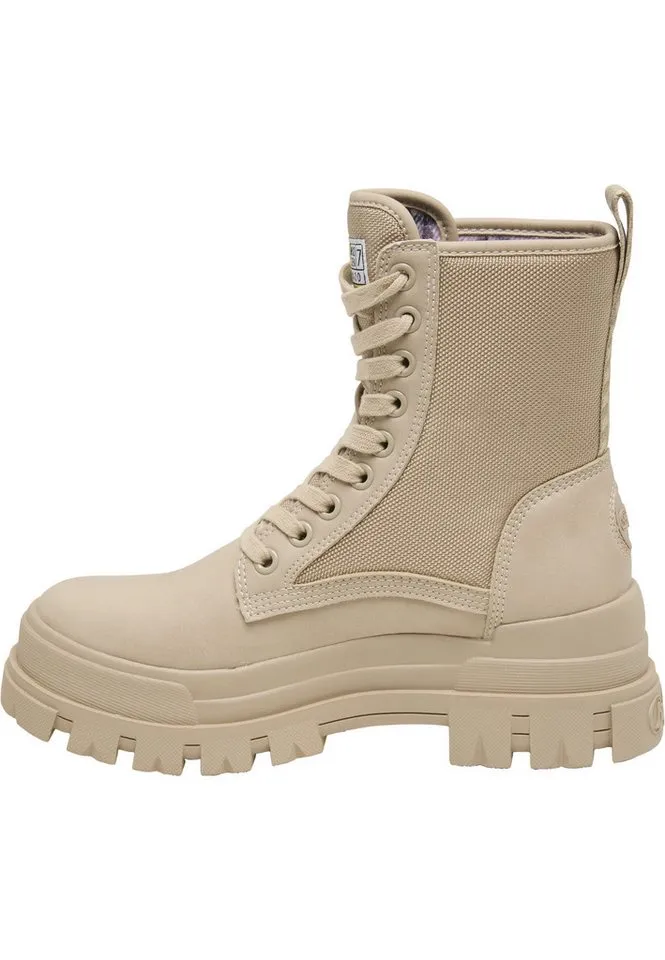 Buffalo Buffalo ASPHA COM2 - VEGAN NAPPA/NYLON Stiefel, Beige, – Produktbild 5 von 5