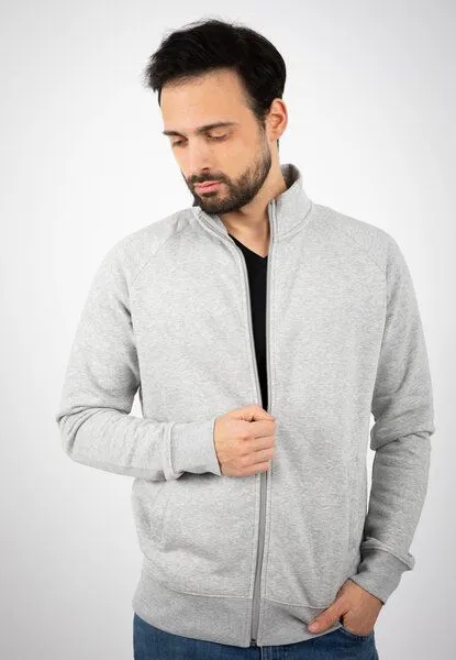 TORLAND TORLAND Sweatshirtjacke TRAILER, Grau (heather grey), – Produktbild 3 von 4