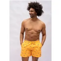 Narwal Narwal Nachhaltige Badehose mit Print, Orca yellow, – Produktbild 1 von 1