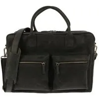 MoreThanHip MoreThanHip Große Arbeitstasche mit 15,6"-Laptopfach aus mattem Vintage-Öko-Leder - Sycamore - braun oder schwarz – Produktbild 1 von 1