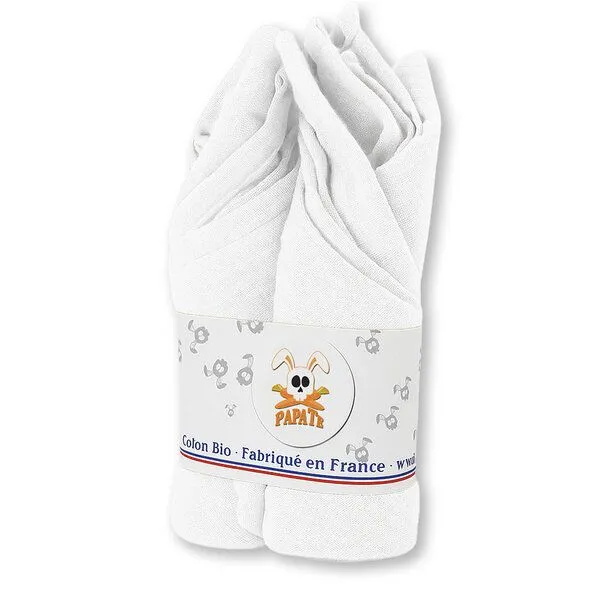 PAPATE PAPATE Windeln aus Bio-Baumwolle, Weiss, – Produktbild 1 von 4