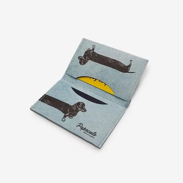 paprcuts paprcuts RFID Kartenhalter, Sausage dog (blau), – Produktbild 3 von 4