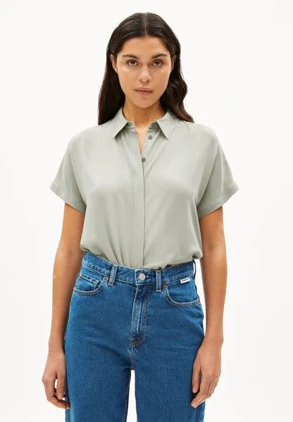 ARMEDANGELS ARMEDANGELS LARISAANA Damen Bluse aus LENZING ECOVERO Viskose, Seagreen, – Produktbild 1 von 4
