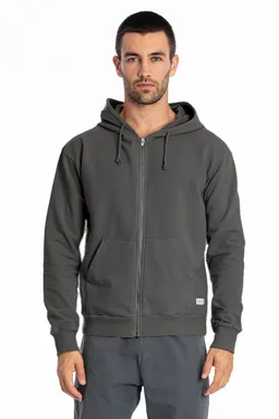 RAVENS VIEW IBIZA RAVENS VIEW IBIZA Herren vegan Hoodie Zip Ibiza Anthrazitgrau – Produktbild 1 von 1