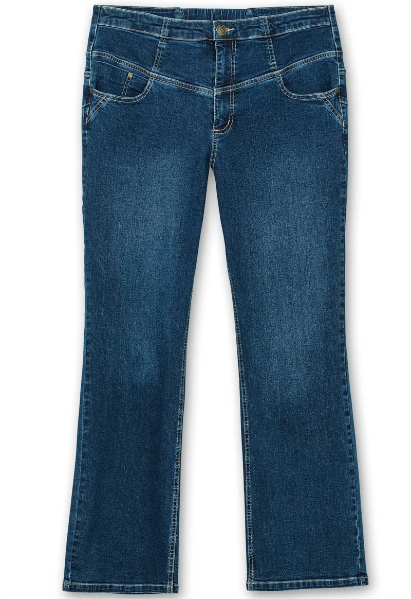sheego Bootcut-Jeans dark blue denim, Dark blue denim, – Produktbild 2 von 2