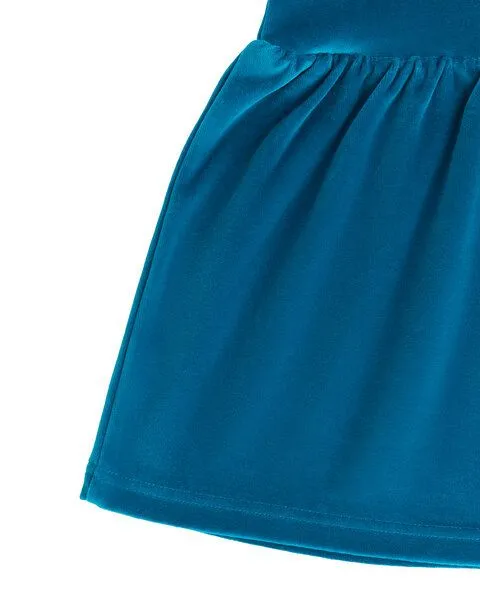 Leela Cotton Leela Cotton Kinder Nickykleid, Ozeanblau, – Produktbild 4 von 4