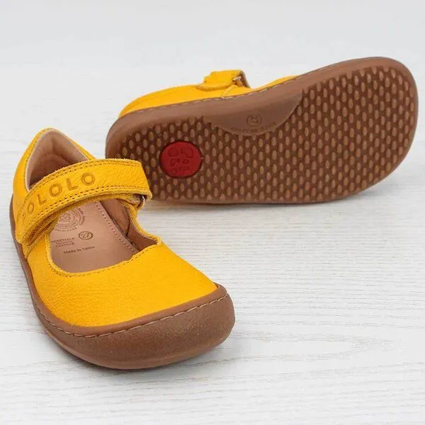 Pololo Pololo Barfußballerina aus pflanzlich gegerbtem Leder, unisex, Gelb, – Produktbild 3 von 4