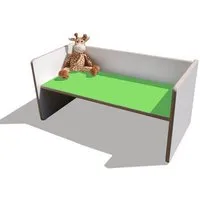Die Schreiner Christoph Siegel Die Schreiner Christoph Siegel ELI Wendetisch/Bank - Mini - Weiß mit bunter Sitzfläche, Grün, – Produktbild 1 von 1