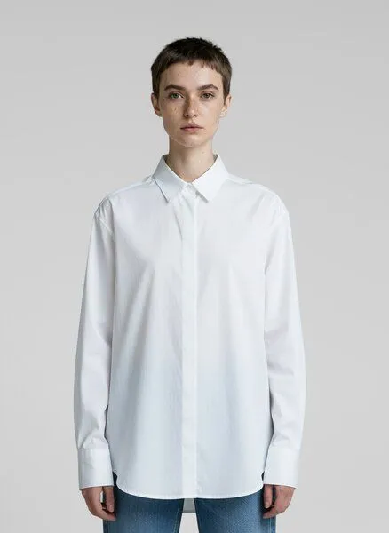 UNIPOLAR UNIPOLAR Basic Bluse Modell: Style, White, – Produktbild 1 von 2