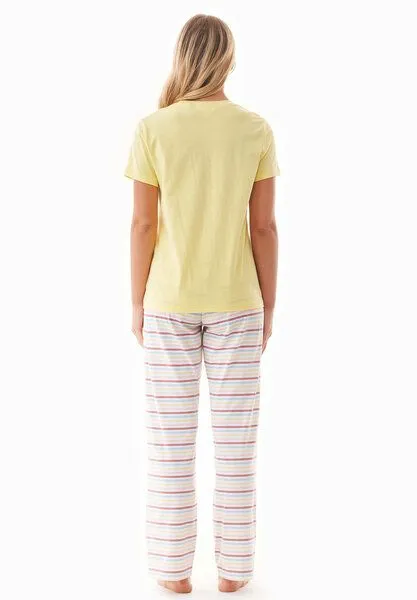 ORGANICATION ORGANICATION TRINNITY | Pyjama-Set aus Bio-Baumwolle, Yellow, – Produktbild 3 von 4