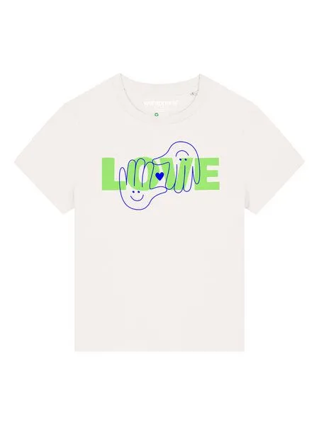 watapparel watapparel T-Shirt Frauen Love, Off white, – Produktbild 2 von 4