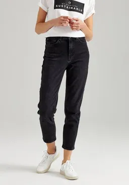 THOKKTHOKK ThokkThokk Damen Mom Cropped Jeans aus Biobaumwoll-Mix – Produktbild 1 von 1