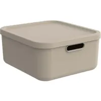 rotho rotho Aufbewahrungsbox 'ALBULA LIGHT' aus Recyclingkunststoff, 20 l, cappuccino – Produktbild 1 von 1