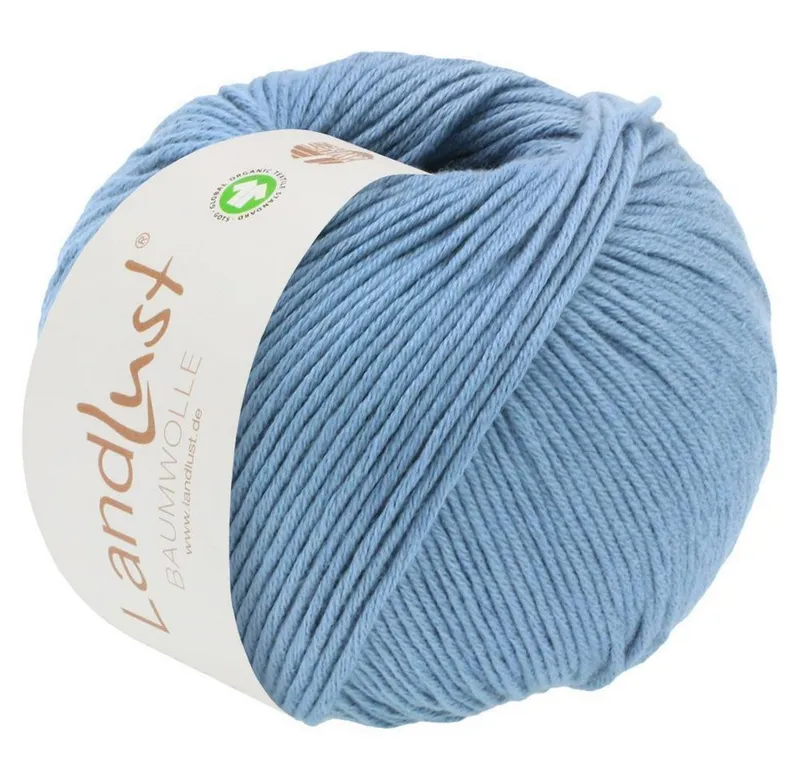 Lana Grossa Lana Grossa Landlust Baumwolle GOTS Häkelwolle, 115 m, 0014 jeans, – Produktbild 1 von 1
