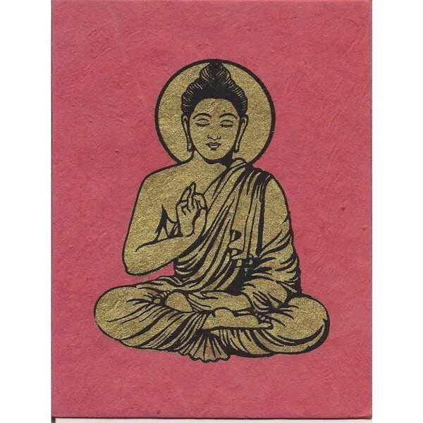 Just Be Just Be Briefkarte Buddha, Rostrot, – Produktbild 1 von 3