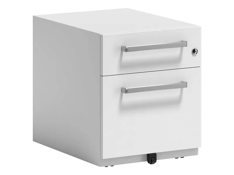 Bisley Bisley Rollcontainer "Note" mit Griff, 1 Schublade, 1 HR T 56,5 cm verkehrsweiß – Produktbild 1 von 1