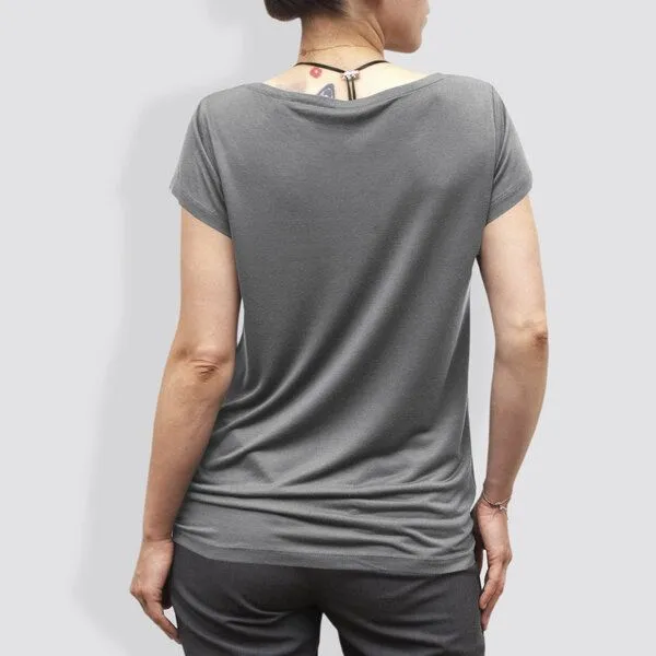 little kiwi little kiwi Damen T-Shirt, "Kleiner Kiwi", Heather grey, – Produktbild 2 von 2