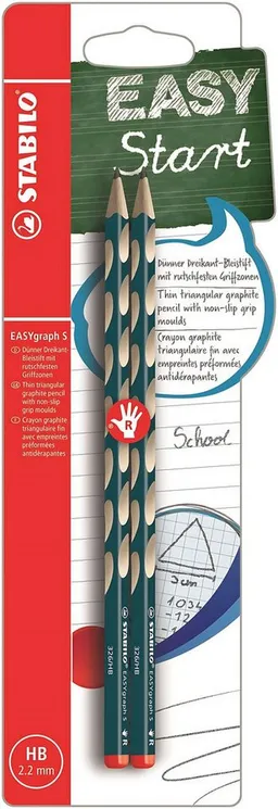 Stabilo Stabilo Bleistift STABILO EASYgraph S R HB petrol 2er Blister – Produktbild 1 von 1