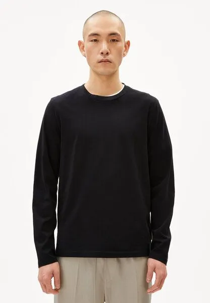 ARMEDANGELS ARMEDANGELS JAAMES LONGSLEEVE Herren Longsleeve aus Bio-Baumwolle, Black, – Produktbild 1 von 3