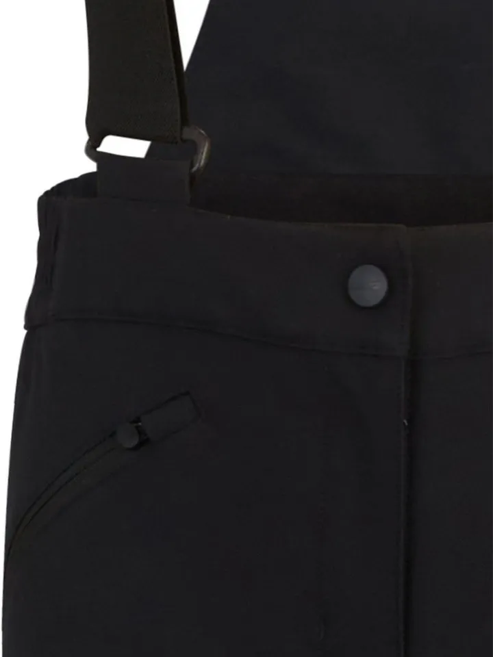 Ziener Ziener Skihose AFIA-Z AQUASHIELD® MÄDCHEN Slim Fit, wasser-u.winddicht, atmungsaktiv, warm, verstellbare Träger, Schwarz, – Produktbild 2 von 2
