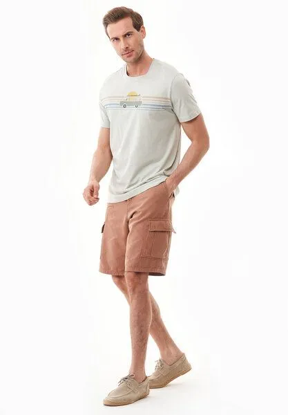 ORGANICATION ORGANICATION Cargo-Shorts aus Bio-Baumwolle, Dark hazelnut, – Produktbild 1 von 4