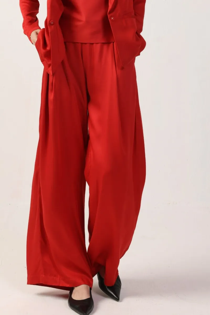 Neu Nomads Neu Nomads Damen vegan Hose Garbo Rot, Rot, – Produktbild 2 von 2