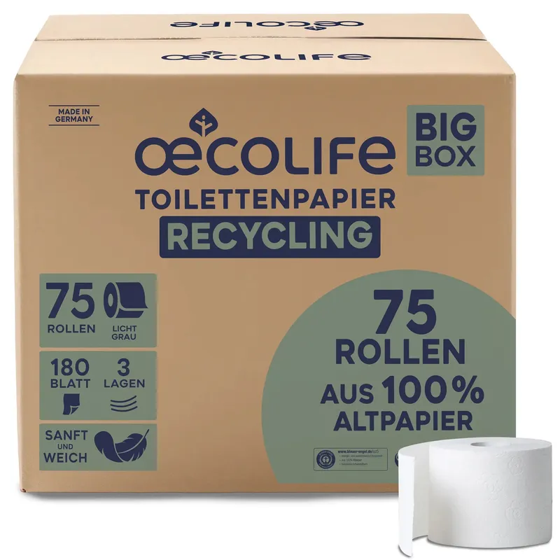 oecolife Toilettenpapier XXL-Box Recycling – Produktbild 1 von 1