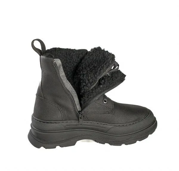Fairticken Fairticken Shoes vegane gefütterte hohe Stiefel ARADA (schwarz), Schwarz, – Produktbild 3 von 4