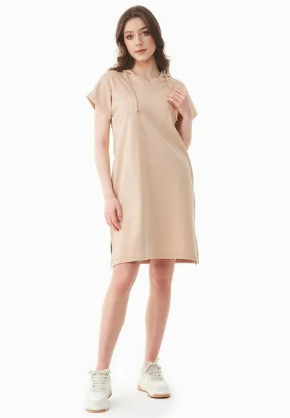 ORGANICATION ORGANICATION Kleid aus Bio-Baumwolle, Soft beige, – Produktbild 1 von 4