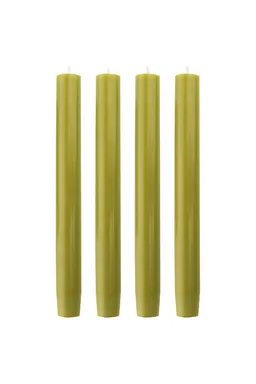 Tranquillo Handgearbeitete Stabkerzen GLUMI green 4er-Set, 20 cm - grün – Produktbild 1 von 1
