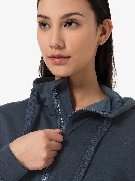 Super.Natural Super.Natural Kapuzenpullover Solution Bio für Damen, Merino, Blueberry, – Produktbild 2 von 4
