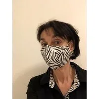 Levensgaarn Levensgaarn Mund- & Nasenmaske "Pundamilia", Schwarz-weiss, – Produktbild 1 von 1