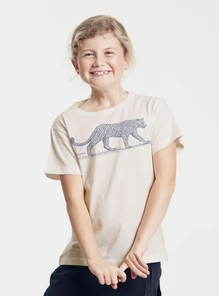 Peaces.bio - handbedruckte Biomode Peaces.bio - handbedruckte Biomode Bio-Kinder T-Shirt Leopard, Natur, – Produktbild 3 von 3