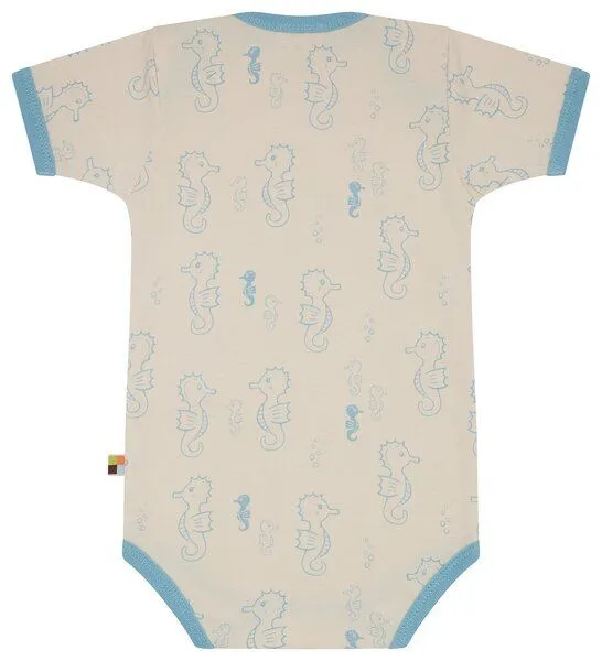 loud + proud loud + proud Babys & Kinder Body kurzarm Druck, GOTS-zertifiziert, Air(blau), – Produktbild 1 von 3