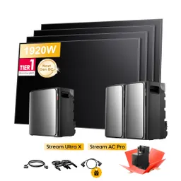 EcoFlow EcoFlow Stream Ultra X, All-in-One Speicher für Balkonkraftwerke, mit 4 x 480Wp Sunpro BC Bifazial Full Black Solarmodul, by Powerness - Stream Ultra X + 2 x Stream AC Pro | 7680Wh / Gratis Smart Meter / Selbstabholung – Produktbild 1 von 1