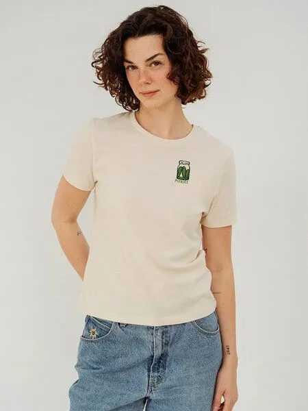 Kultgut Kultgut Artdesign - Biofair- Flauschiges Femin Shirt /Pickles, Natur, – Produktbild 2 von 4