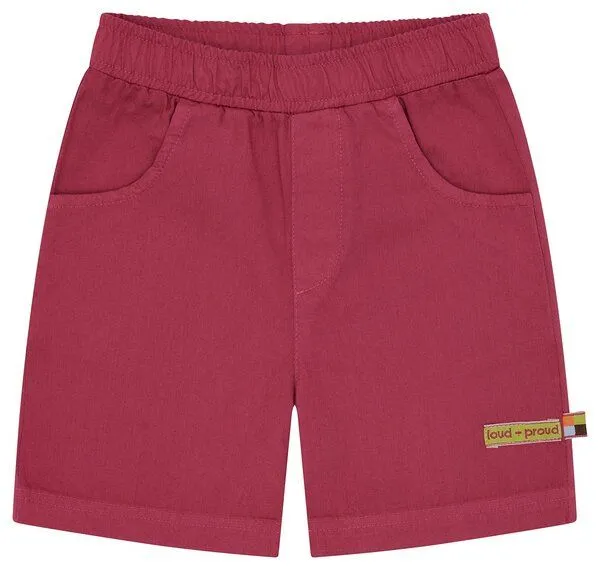 loud + proud loud + proud Babys & Kinder Bermuda Light Twill, GOTS-zertifiziert, Rouge(rosa), – Produktbild 2 von 3