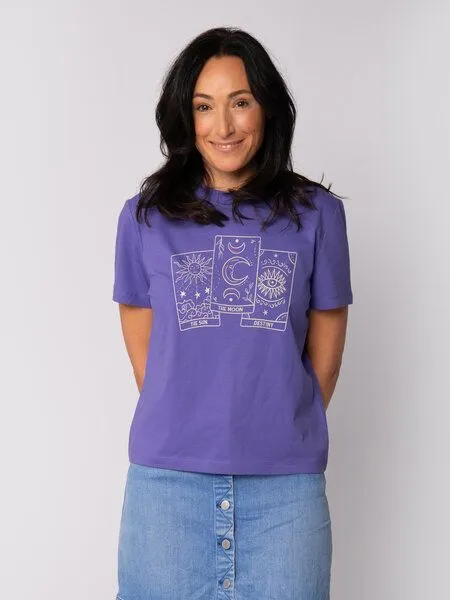 watapparel watapparel T-Shirt Frauen Tarot Set, Purple love, – Produktbild 1 von 3