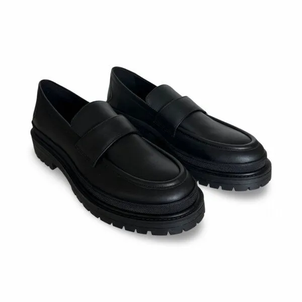 Nae Vegan Shoes Nae Vegan Shoes NAE | Cesar Vegane Slipper – Moderner Herrenstil mit Chunky-Sohle, Schwarz, – Produktbild 2 von 4