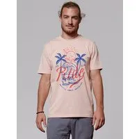 watapparel watapparel T-Shirt Unisex Ride the waves, Fraiche peche, – Produktbild 1 von 1